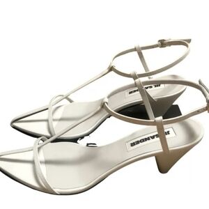 Jil sander leather sandals 38
